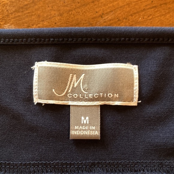 JM Collection Womens Cold Shoulder Top - size Medium - Picture 17 of 17